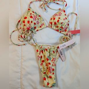 Victoria's secret Brazilian bikini. New with tags. Never worn. Only tried on.